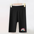 thumbnail image 5 of Favoffer Big Kid Girls Shorts Summer Thin High Waist Rainbow Print Yoga Pants Five Inch Tight Sports Leggings Casual Active Bottoms Daily Home Outdoor Play Sizes 4-13Y, 5 of 7