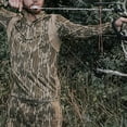 thumbnail image 4 of Paramount Outdoors EHG Elite Engineered Hunting Gear Kenai Camo Hunting Base Layer Quarter Zip Pullover Top (Mossy Oak Bottomland), 4 of 5