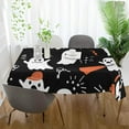 thumbnail image 6 of 60"x60" Halloween Ghost Tablecloth, Waterproof Washable Polyester Square Table Cover, Durable Tablecloth for Kitchen Dining Table Party Decor, 6 of 7