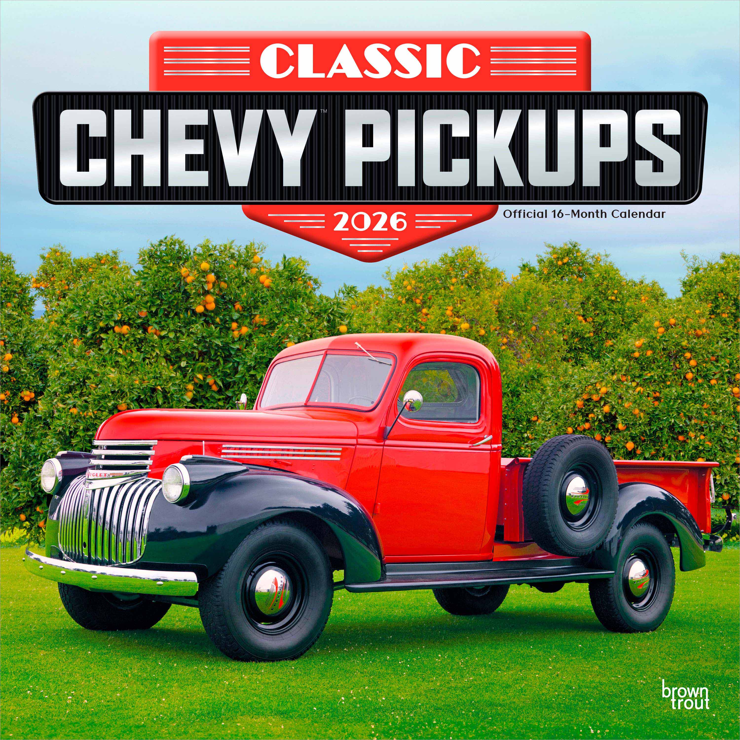 Classic Chevy Pickups 2026 Square Flap FOIL