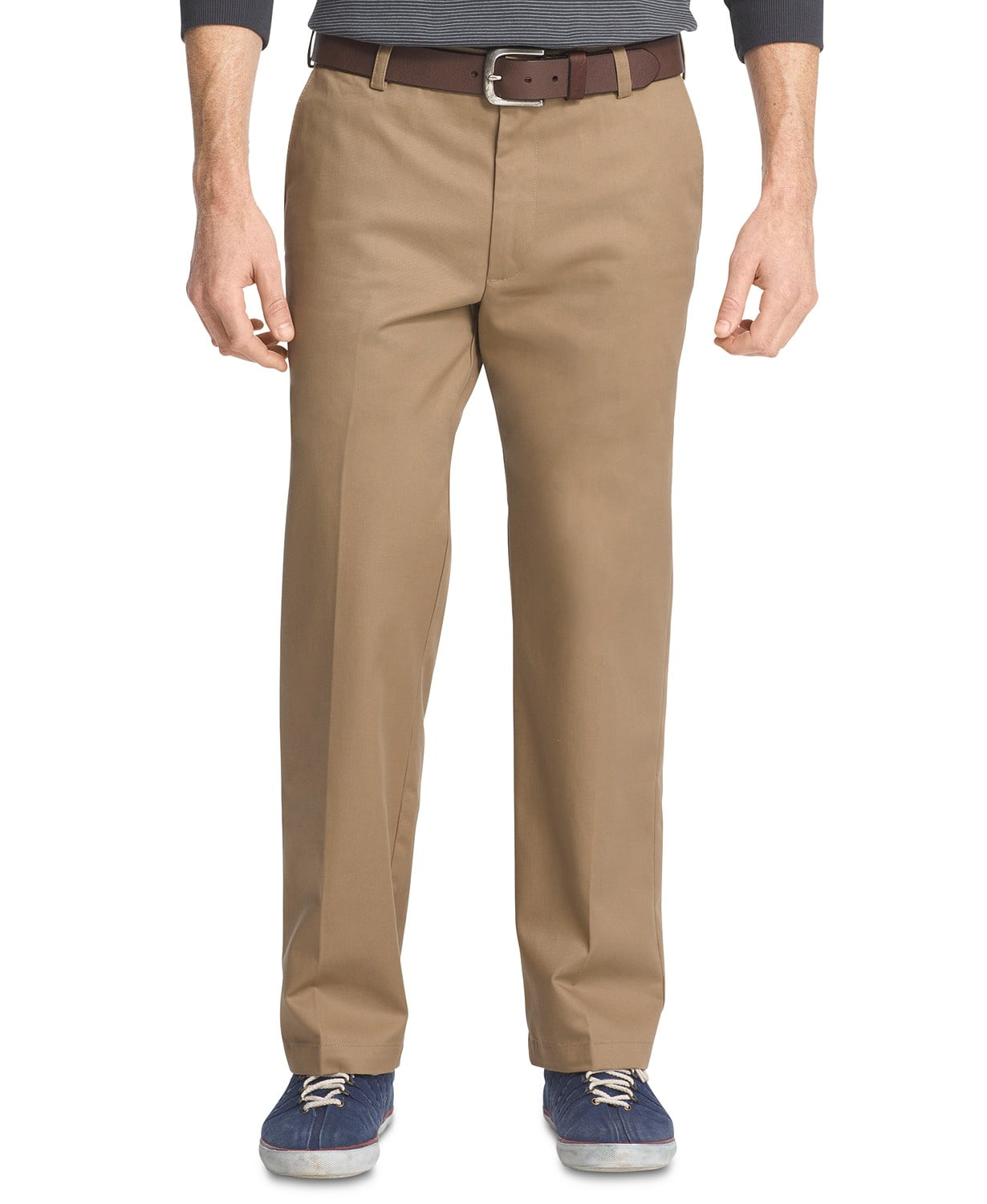 IZOD Men's American Chino Straight Fit Flat Front Pant - Walmart.com