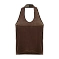 thumbnail image 2 of ClodeEU Women's Solid Color Spaghetti Strap Camisole, Basic Sleeveless Layering Tank Tops Coffee,Womens Plus XXL, 2 of 5