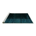 thumbnail image 2 of Ahgly Company Machine Washable Indoor Rectangle Abstract Turquoise Blue Modern Area Rugs, 5' x 7', 2 of 4