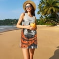 thumbnail image 3 of Fotbe Polka Dot Rhino Welcome Vestido de Verano sin Mangas para Mujer – Vestido Midi Línea A, Estilo Camiseta Floral, Vestido Playero Casual y Fluido, 3 of 7