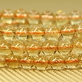 thumbnail image 4 of Angelstones Bracelet Extensible Unisexe en Perles Rondes de 6 mm en Citrine Naturelle de Qualité AA, 4 of 5