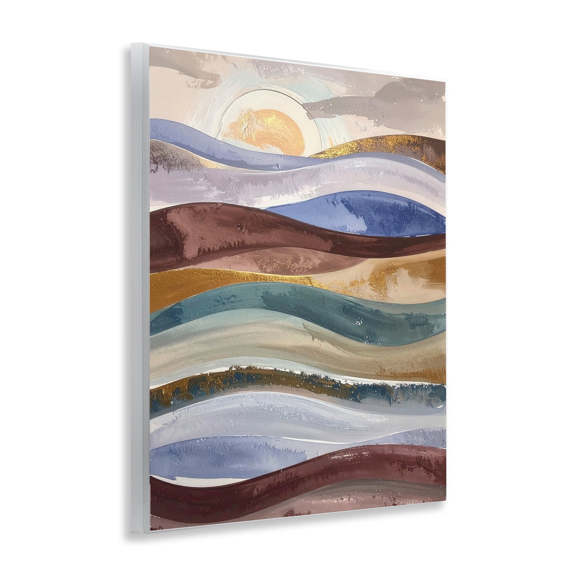 Stupell Industries Layered Ocean Flow Wall Plaque Art, design by Alonza Saunders