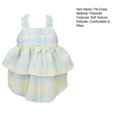 thumbnail image 3 of CSChome Robe pour Animaux Ourlet Superposé Confortable à Carreaux Doux Lavable Accessoire Photo Polyester Fournitures Ourlet Superposé, 3 of 6
