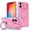 Pink, variant on Case for iPhone 16 Plus, with Sliding Camera Cover & Ring Kickstand, Military Grade Drop Protective Hybrid Shockproof Anti-fall Phone Case Cover for iPhone 16 Plus, Pink