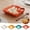 4 Pack丨Set D, variant on zhonghuaying 1 Pack Teal Serving Tray with Dip Bowl, 18.3cm Divided Plate for Snack and Condiment Pairing Red