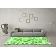 thumbnail image 3 of Ahgly Company Indoor Rectangle Abstract Green Modern Area Rugs, 2' x 4', 3 of 4