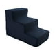 thumbnail image 2 of Escalera para perros, escalera, rampa para gatos, escalones para mascotas, versátil, resistente a los arañazos, cómoda cubierta extraíble para uso en , L 3 Pasos AZUL OSC L 3 Pasos AZUL OSCURO, 2 of 8