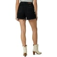 thumbnail image 2 of Wrangler Womens Destroyed Mid Rise Denim Shorts, 2 of 2
