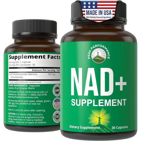 Ultra High Purity NAD Supplement For Women And Men. NAD  Similar To Nicotinamide Riboside. Supports Energy, Brain Function, Healthy Aging & Longevity. Third Party Tested Non-GMO Supplements