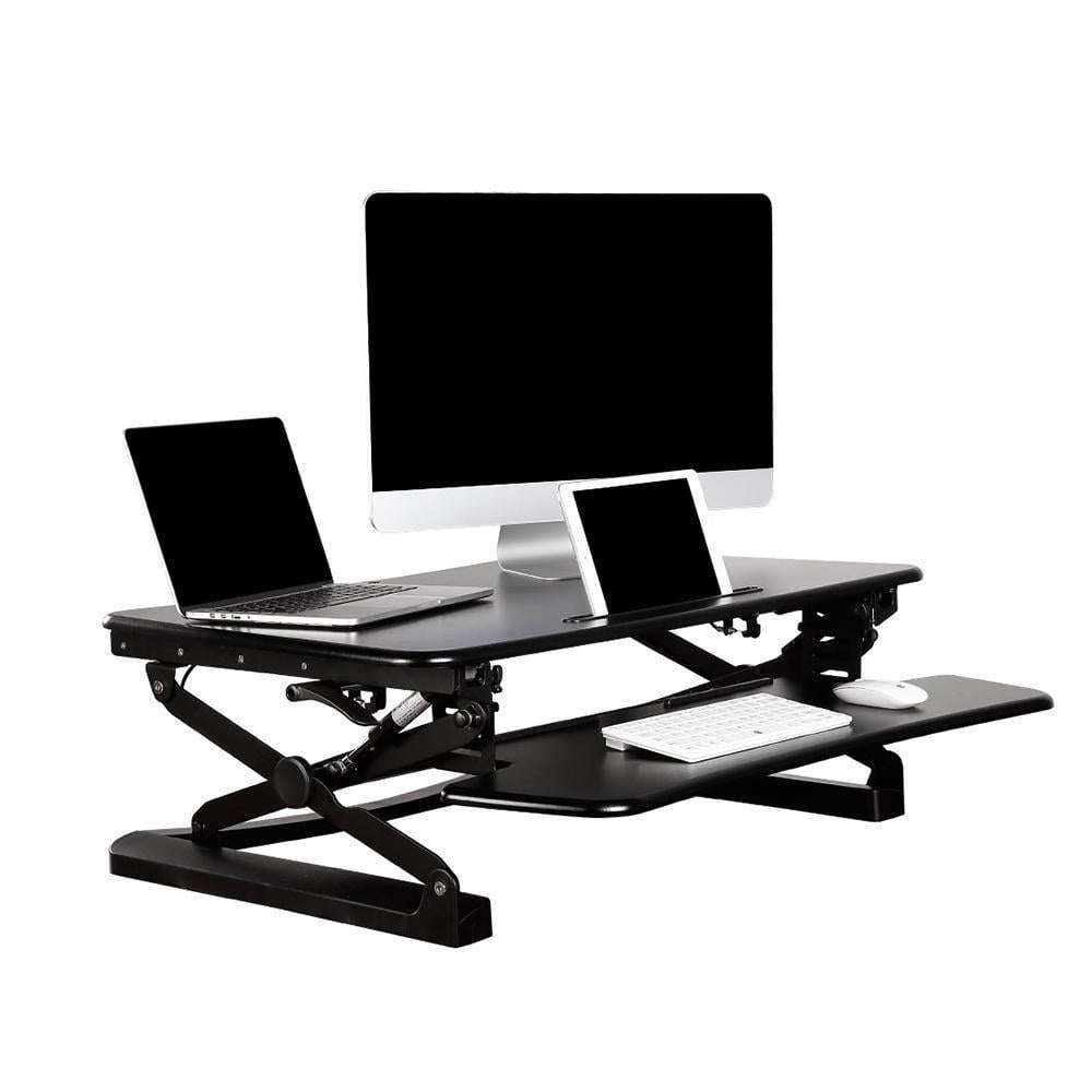 Primecables Sit To Stand Computer Desk 35 Wide Platform
