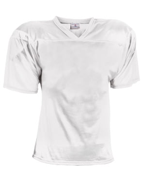 plain white football jersey