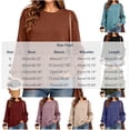 thumbnail image 3 of Yeaiivve Womens Long Sleeve Ribbed Knit Blouse Crew Neck Button Shoulder Pullover Sweaters Dressy Business Work Knitted Shirts 2026 Fall Fashion Clothes M Purple, 3 of 8