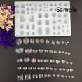 thumbnail image 3 of 1 pc Mixed Shape Design DIY Silicone Molds For Resin Jewelry Making Rectangle White 255x161x15mm, 3 of 3
