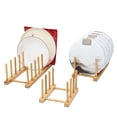 thumbnail image 6 of Tarmeek Kitchen Organization Bamboo Wooden Dish Rack Dish Dryer Plate Holder Kitchen Storage Cabinet Organizer for Plates/Bowls/Cups/Pot Lids/Cutting Boards/Mitten/Glove Rack,Organization and Storage, 6 of 9