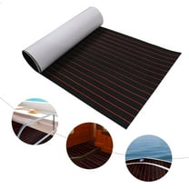 Boat Flooring EVA Foam 95"x 48" Boat Decking Faux Teak Marine Flooring Boat Mat Boat Carpet Sheet for Motorboat RV Yacht Kayak Boat Floor