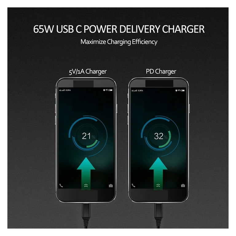 Type C Wireless Charger P20 Pro USB Type C PD Charging Station 65W