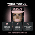thumbnail image 5 of Hostage Tape Pink Women's Mouth Tape 30 Count – for Nasal Breathing, Anti Snoring, Sleep Aid, Hypoallergenic, No Residue, 5 of 9