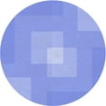 thumbnail image 1 of Ahgly Tapis d'Intérieur Lavable en Machine Carré Transitionnel Bleu Ardoise Clair, 3 Pieds Carré, 1 of 7