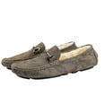 thumbnail image 3 of Winter Men's Casual Loafers Slip On Outdoor Fuzzy Furry Loafers Leather Warm Comfortable Shoes Male Driving Shoes Moccasins Classic Penny Loafer Flats Boat Shoes, 3 of 16