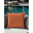 thumbnail image 4 of Outdoor Pillows Waterproof, Burnt Orange Bedding Throw Pillows with Insert for Couch Sofa Bed, Rustic Farmhouse Solid Color Fall 16x16 Inch Pillowcases Decorative Camping Patio Pillow Set of 1, 4 of 8