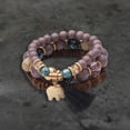thumbnail image 3 of 3Pcs Tassel Wooden Beads Resin Combination Bracelet Gift Jewelry Accessories, 3 of 8