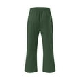 thumbnail image 6 of Men's Summer Capris Cargo Shorts with Pockets, Elastic Waist Drawstring Cargo Pants, Lightweight Quick Dry Breathable Cargo Pants for Hiking Outdoor | AESTIVO,Green M, 6 of 7
