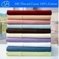 thumbnail image 2 of BedTite 300 Thread Count Cotton 4-Piece Queen Sheet Set - White, 2 of 7