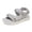01-Grey, variant on Fiaer Women's Walking Sandals Summer Athletic Sandals Sport Open Toe Shoes Beach Casual Travel Outdoor Platform Footwear 03-White 9