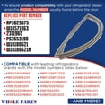 thumbnail image 3 of Whole Parts Refrigerator Door Gasket (Gray Color) Part# W10443314 - Replacement & Compatible with Some Amana, Kitchen Aid, Kenmore, Maytag and Whirlpool Refrigerators, 3 of 7