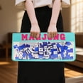 thumbnail image 5 of Practical Mahjong Storage Bag, Large Capacity 20.9" X 9.45" Holds 166 American Mahjong Tiles, Waterproof Pvc Nylon Material With Gold Sequin Letter Patches And Transparent Design,, 5 of 5