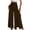 Brown, variant on Women's Wide Leg Slit Pants High Waist Flowy Boho Palazzo Trousers with Pockets Beach Vacation Daily Outfits,Brown 2XL