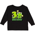 thumbnail image 3 of Inktastic 3rd Birthday Princess Frog Girls Long Sleeve Toddler T-Shirt, 3 of 5