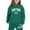AGJQ#112 Dark Green, variant on Baby Girl Outfits Hoodies Letter Print Sweatshirt Stylish And Everyday Wear Casual Versatile Outdoor Daily Wear Size 3 Y-4 Y