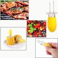 thumbnail image 6 of 20Pcs/10 Pairs Stainless Steel Corn Cob Holders BBQ Forks Skewers Corn on The Cob with 1 Oil Brush for Home Cooking Parties Camping, 6 of 7