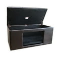 thumbnail image 2 of HomePop Traditional Faux Leather Decorative Pet Bed Bench in Brown, 2 of 10
