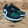thumbnail image 3 of Ni-k-e Trainers Mens Size UK 6 Air Jordan 1 Low Green Toe Leather Casual Shoes AJ, 3 of 6