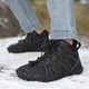 thumbnail image 2 of Botines minimalistas botas altas en los zapatos senderismo descalzo cortas a prueba nieve invierno invernal anti-Agua impermeable para niñas, 2 of 9