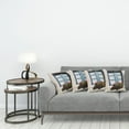 thumbnail image 3 of Ambesonne Urban Throw Pillow Cover 4 Pack, Mediterranean Window, 16", Blue Grey, 3 of 5