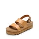 thumbnail image 1 of Sandalias ortopédicas de cuña de corcho para mujer DREAM PAIRS Natural, 1 of 7