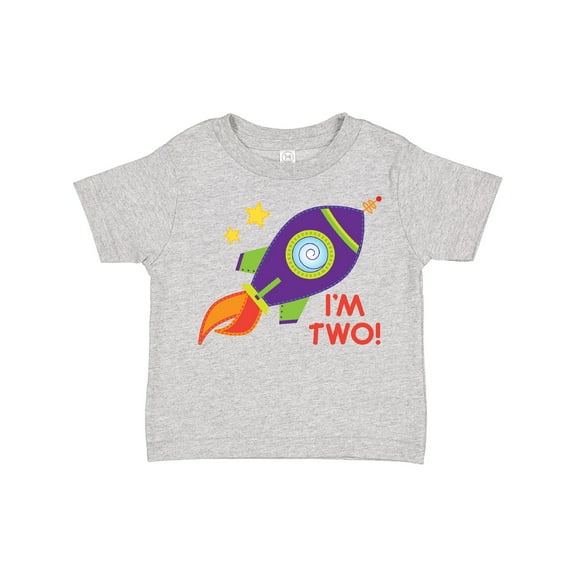 Inktastic 2nd Birthday Rocketship Space Party Boys or Girls Toddler T-Shirt