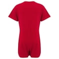 thumbnail image 5 of Special Needs Clothing For Older Children, 11-12 Yrs Old, Short Sleeve Bodysuit For Boys And Girls By Kaycey, Red, 5 of 5