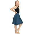 thumbnail image 5 of Stretch Is Comfort Girl's Knee Length A-Line Skirt Teal X-Large, 5 of 7