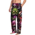 thumbnail image 6 of Logiee Monstrous Cartoon Characters Print Pajama Pants for Men,Men’s Pajama Bottoms,Mens PJ Pants with Pockets & Button Fly-Medium, 6 of 6