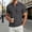 Grey, variant on Men's Polo Shirt Short Sleeve Quarter Zipper Polo Tees Loose Fit Grey Summer Shirts for Men