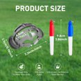 thumbnail image 3 of Golf Ball Markers Accessories Golf Ball Alignment and Identification Tool 2 Golf Ball Marking Stencil Green, 3 of 6