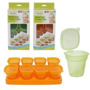 DDI 2321354 Five-A-Day Fresh Baby Food Freezer Cubes, Green & Orange - 24 Per Pack - Case of 24 - 8 Piece